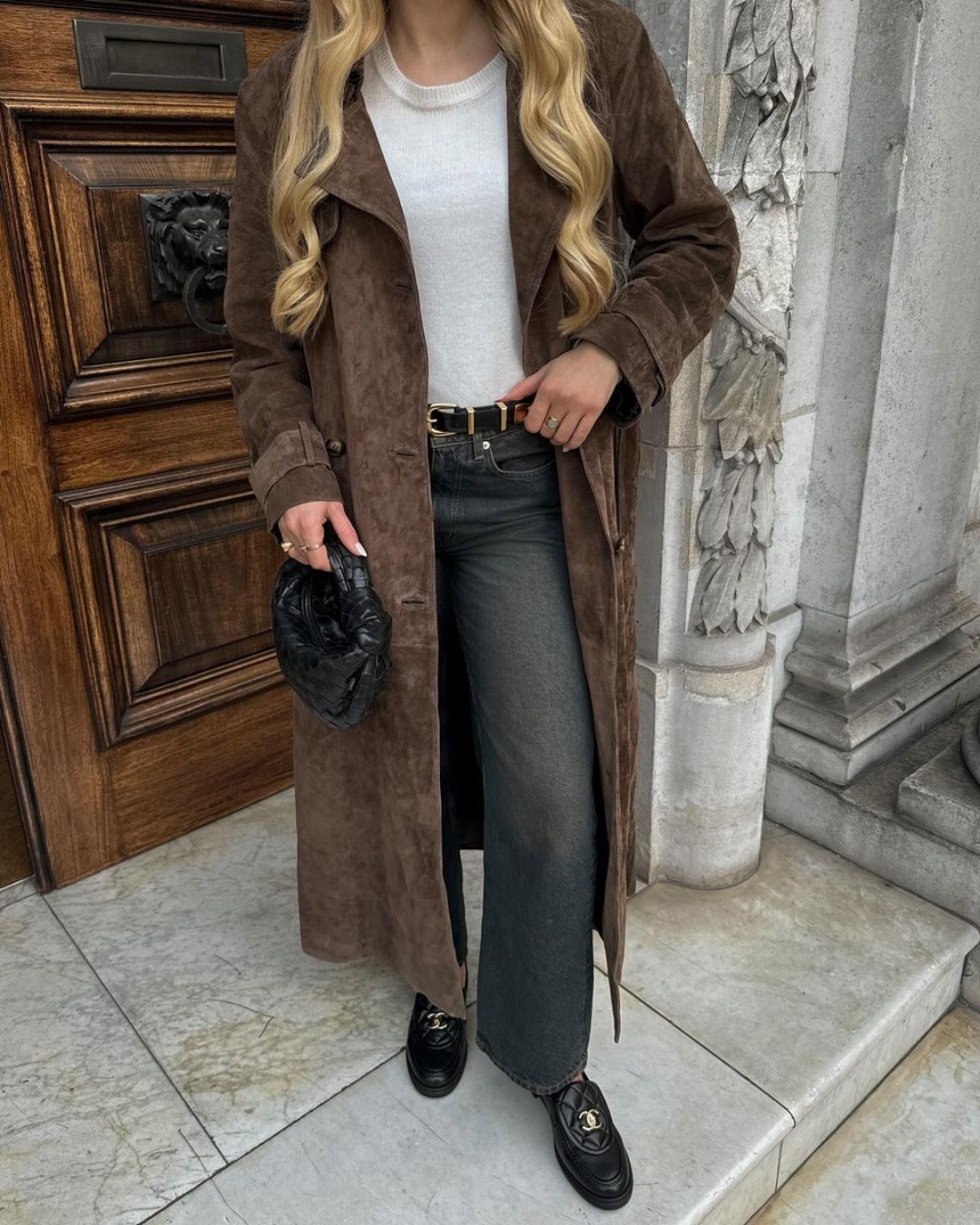 Selah | Suede Trench Coat