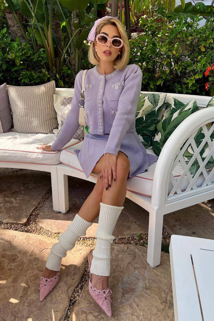 Freya | Knit Cardigan & Mini Skirt Set