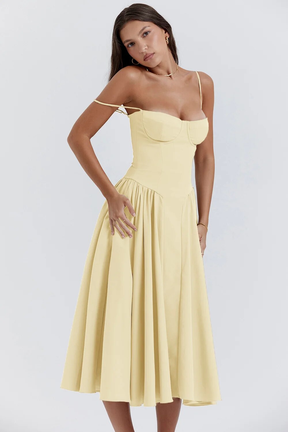 Yosta Midi Sundress Corset Fit