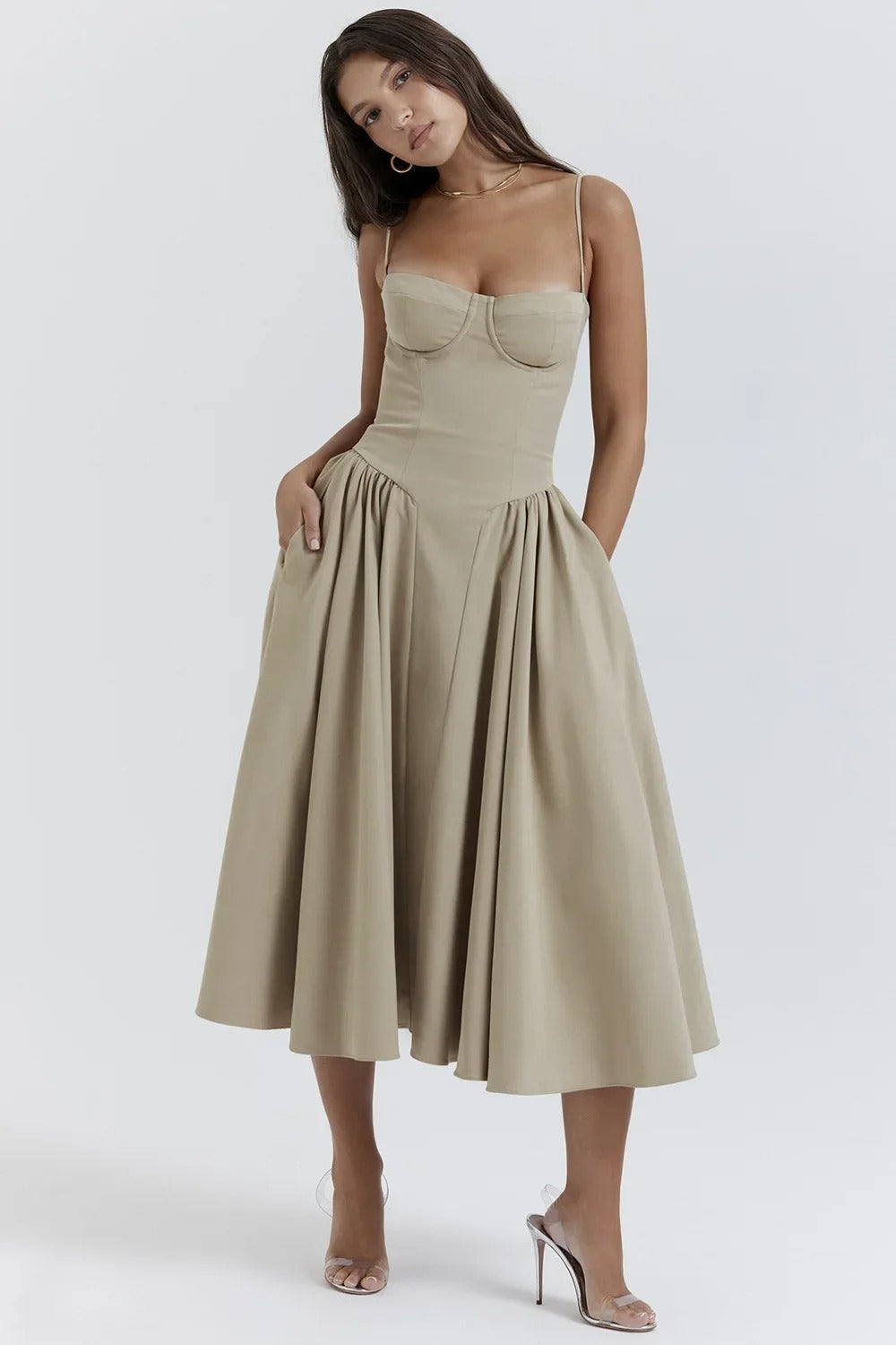 Yosta Midi Sundress Corset Fit