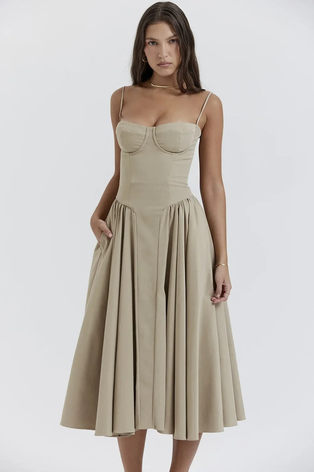 Yosta Midi Sundress Corset Fit