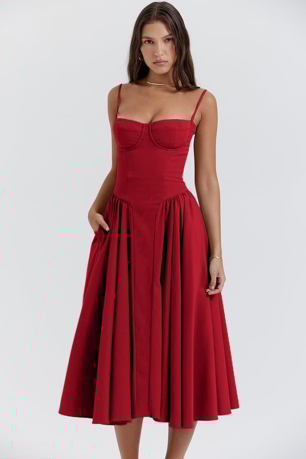 Yosta Midi Sundress Corset Fit