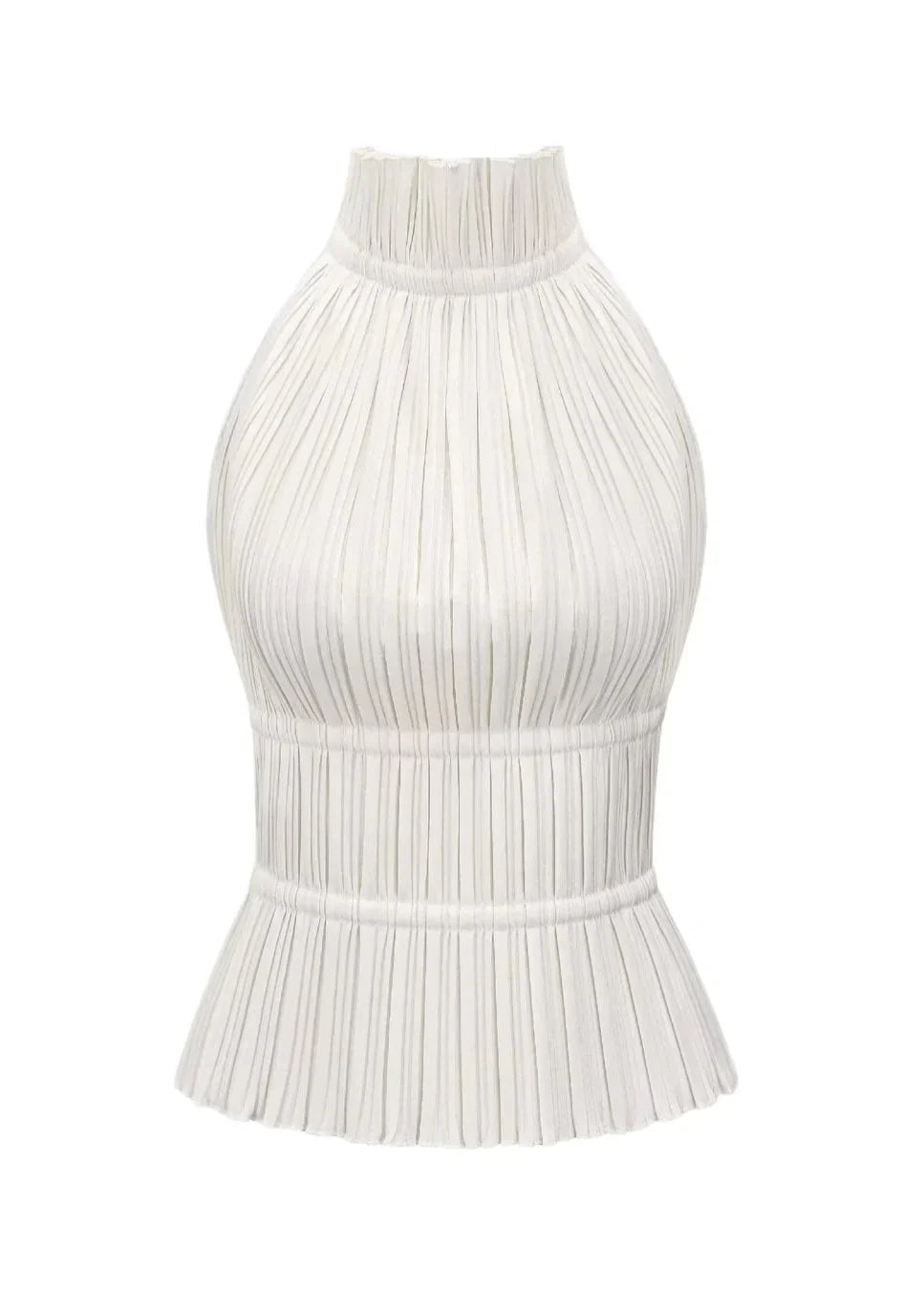 Camila | Open-Back Pleated Top