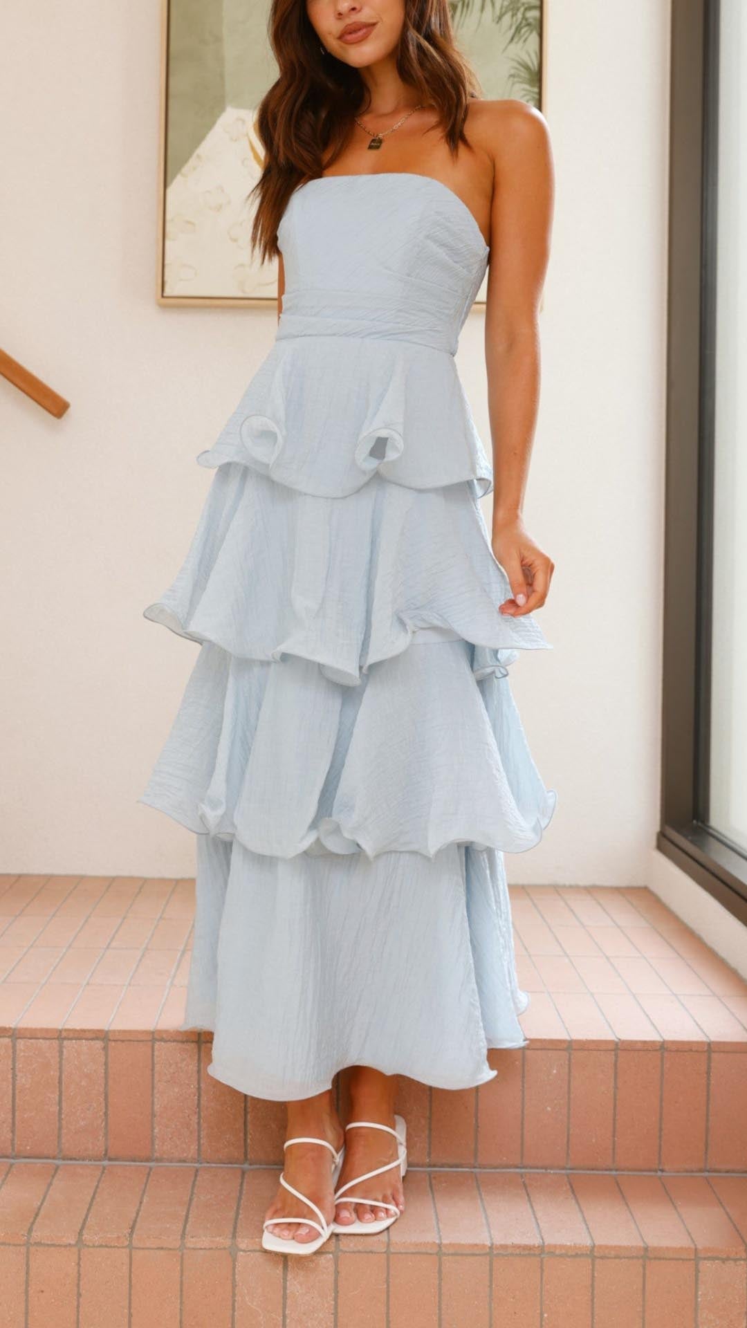 Talia | Tiered Ruffle Maxi Dress