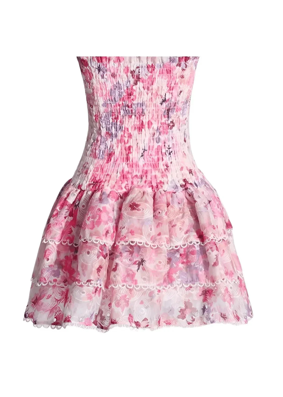 Imara | Strapless Floral Dress