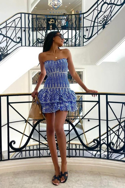 Sabine | Ruffle Short Dress