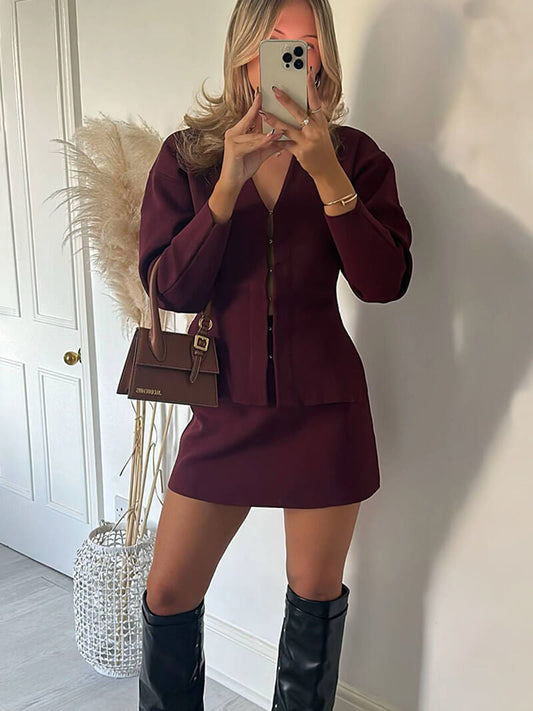 Nadia | Ribbed Knit Set