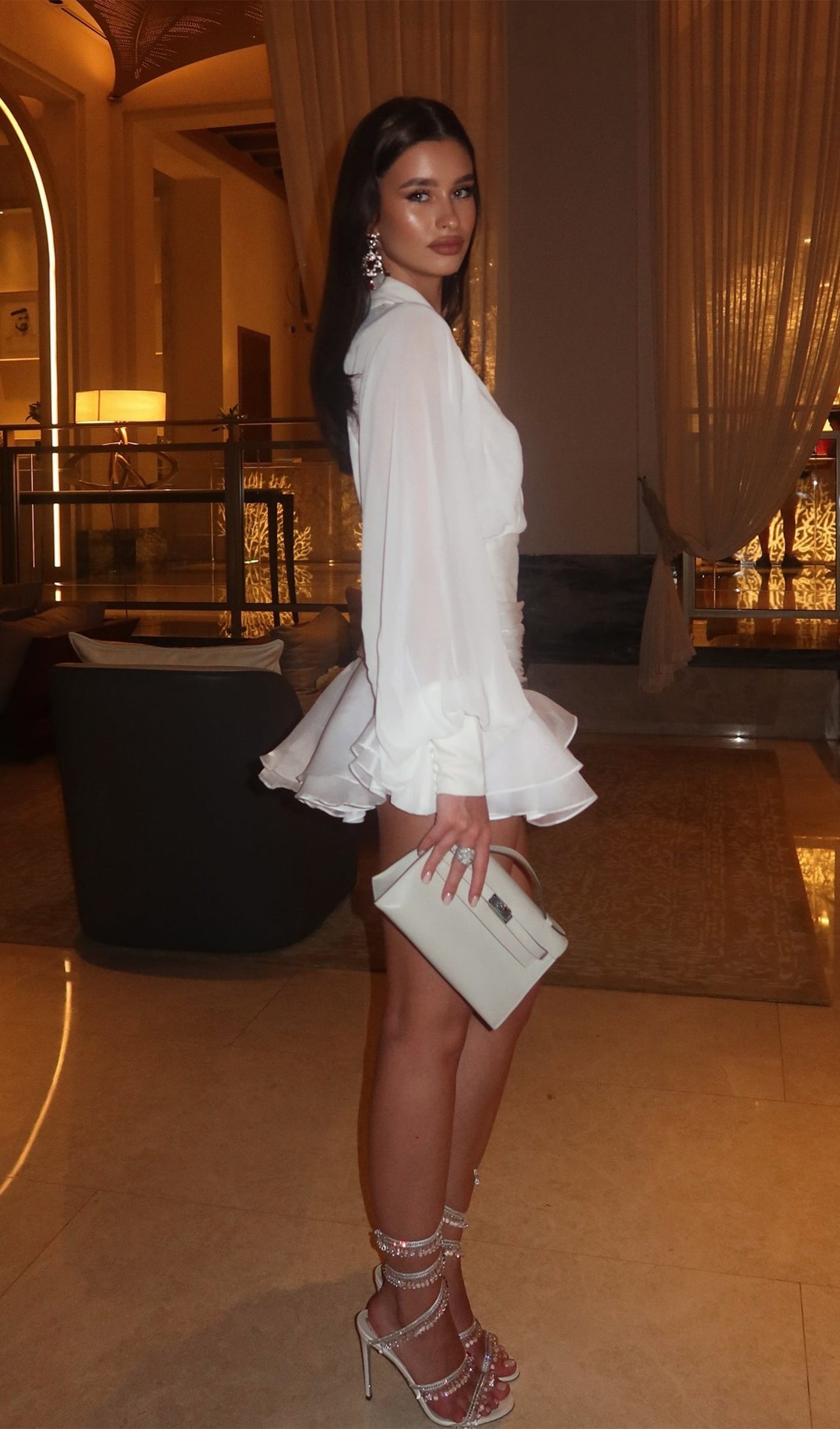 Thalia | Lantern Sleeve Mini Dress