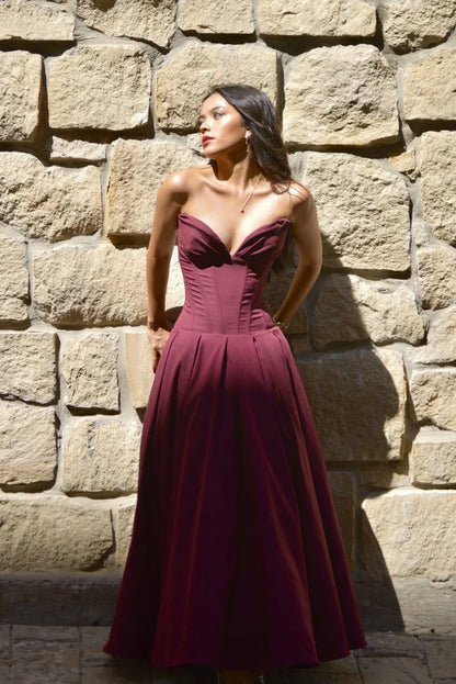 Juliette | Corset Midi Dress