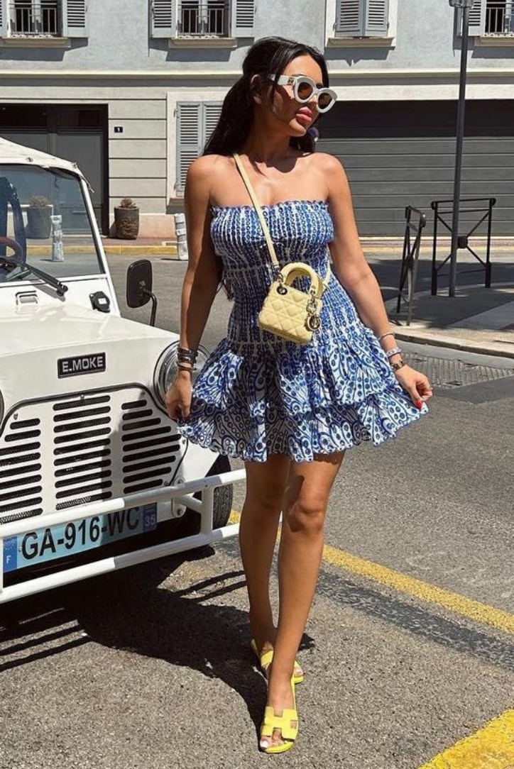Sabine | Ruffle Short Dress