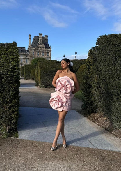 Nerina | Flower Mini Dress