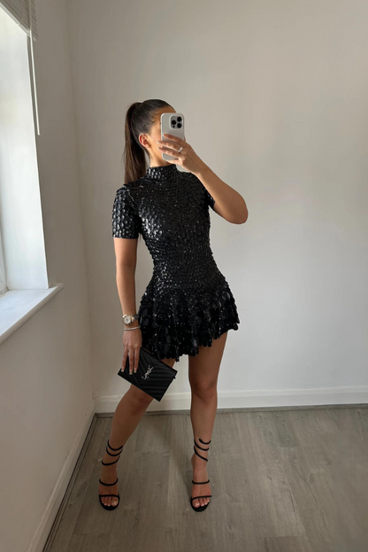 Keira | High Neck Mini Dress