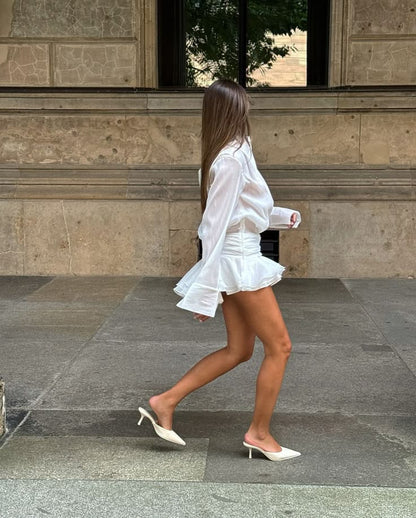 Zelie | Pleated Mini Dress