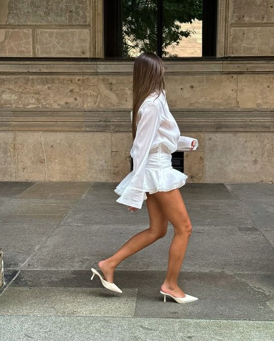 Zelie | Pleated Mini Dress