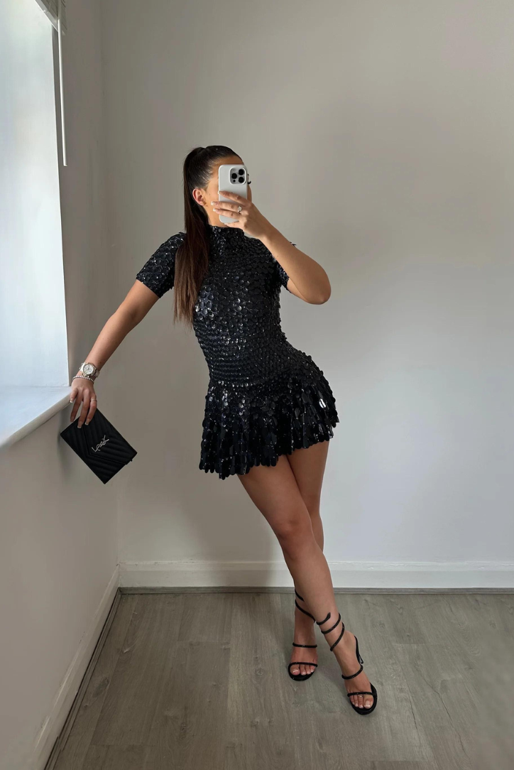 Keira | High Neck Mini Dress