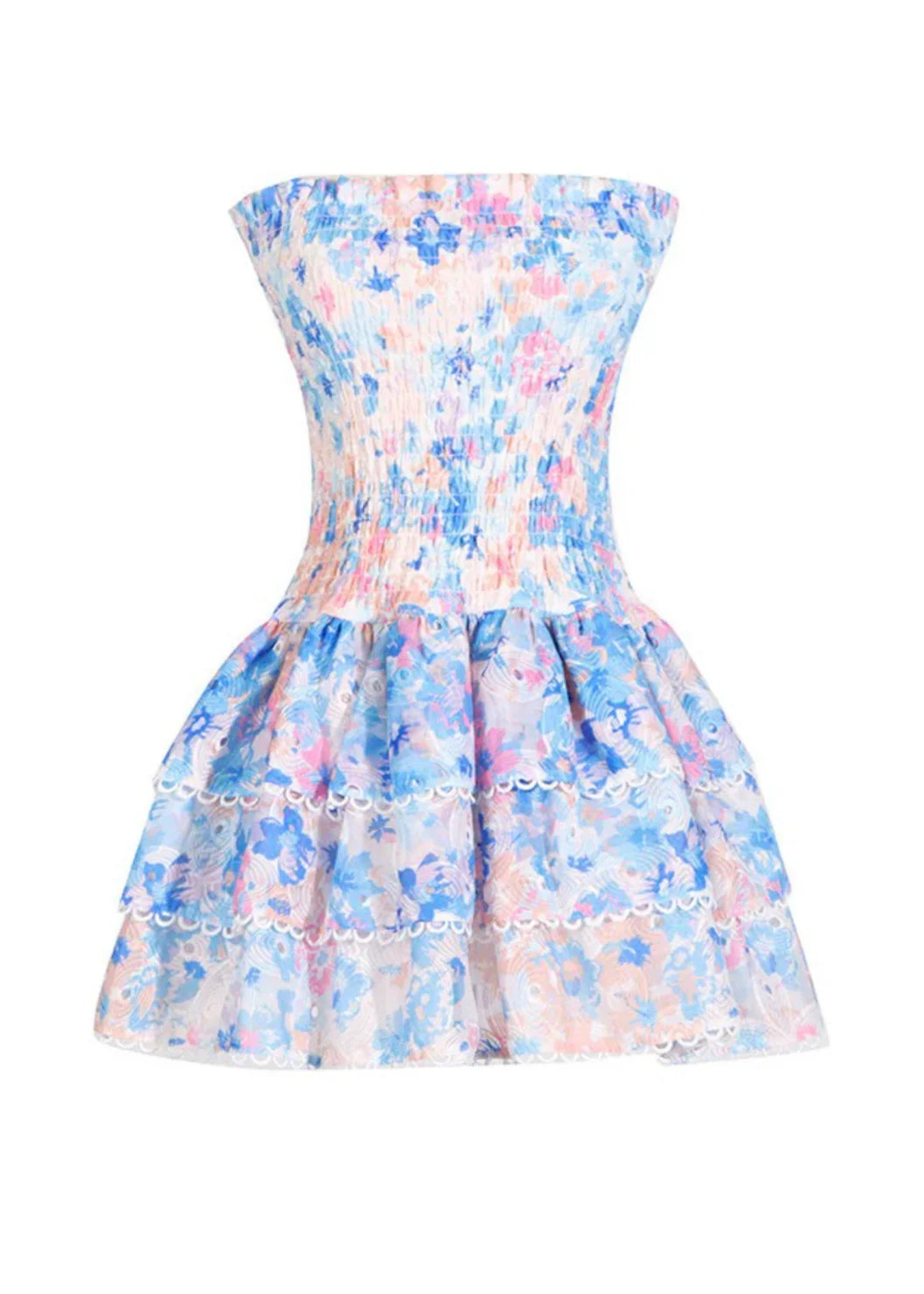 Soraya | Strapless Floral Dress
