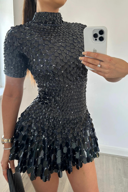 Keira | High Neck Mini Dress