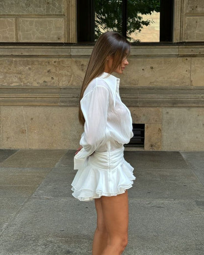 Zelie | Pleated Mini Dress