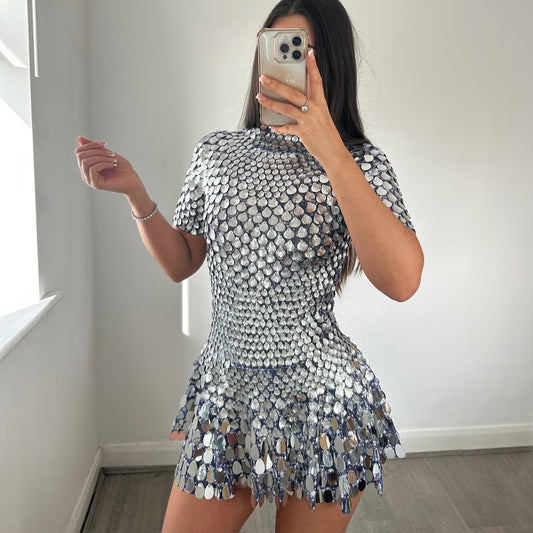 Djenna High Neck Mini Dress