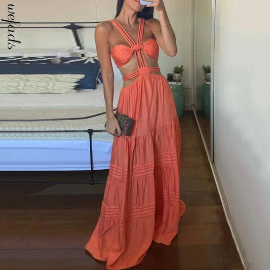Grayson Backless Cutout Maxi Dress