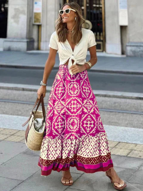 Izzy Retro Maxi Skirt