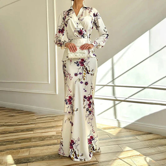 Tindra Floral Wrap Maxi Dress