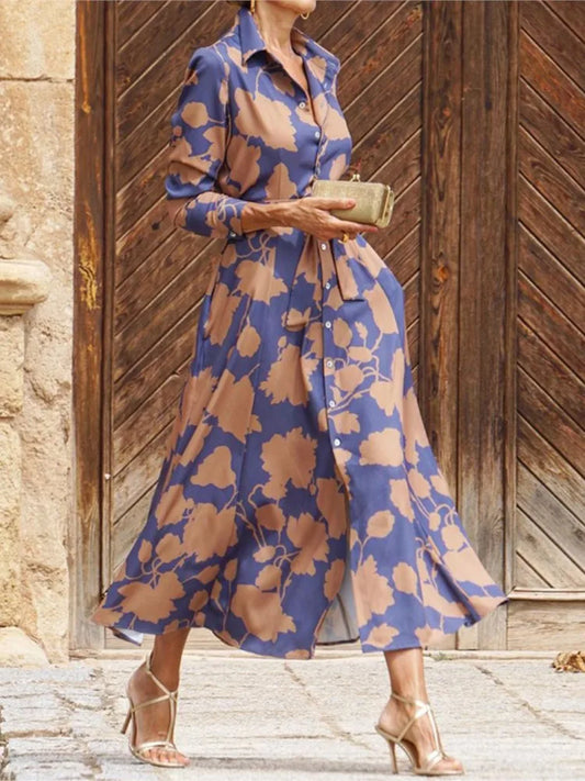 Tynisha Floral Button-Up Maxi Dress