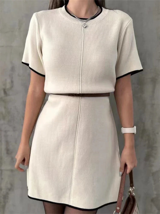 Tzipporah Knitted A-Line Mini Dress
