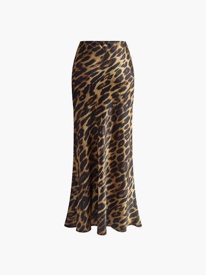 Tessa | Leopard Print Maxi Skirt