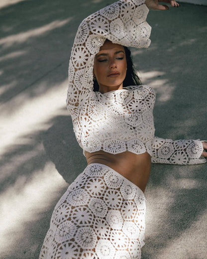 Elara | Wrap Long Sleeve Set