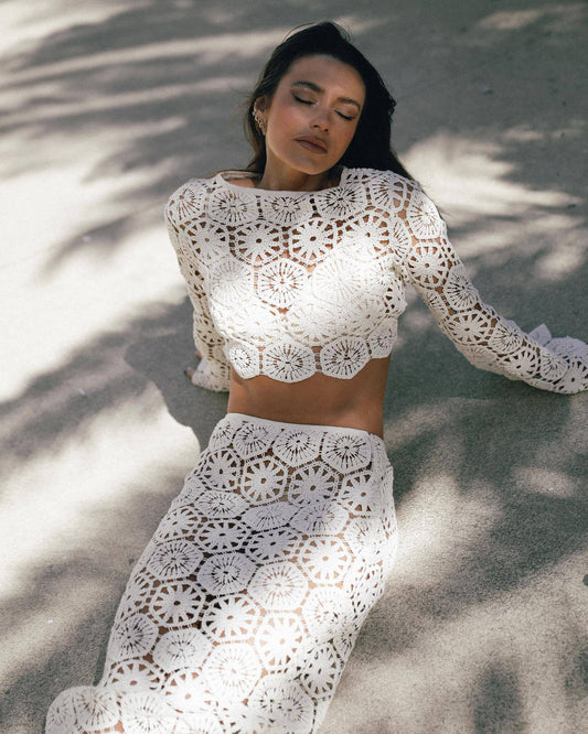 Elara | Wrap Long Sleeve Set