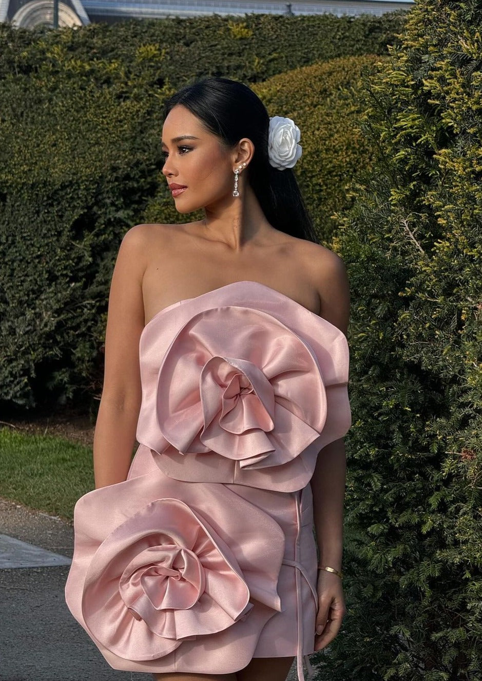 Nerina | Flower Mini Dress