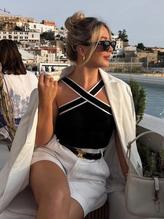 Ashley | Crossover Tank Top