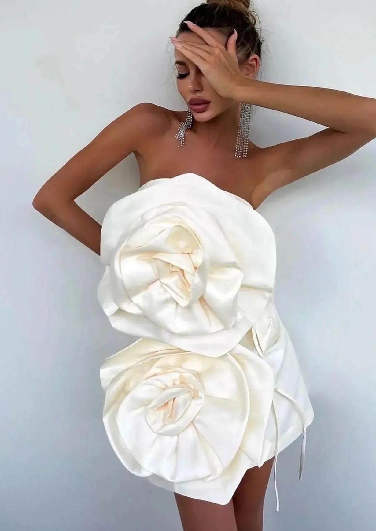 Nerina | Flower Mini Dress