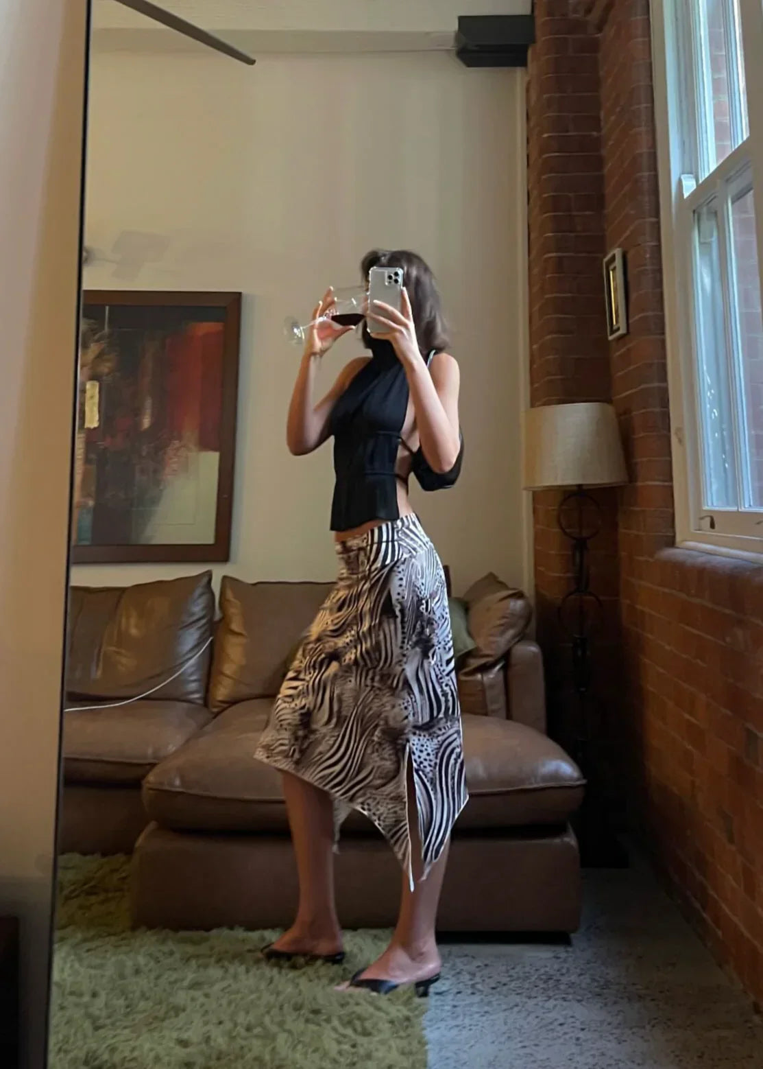Camila | Open-Back Pleated Top