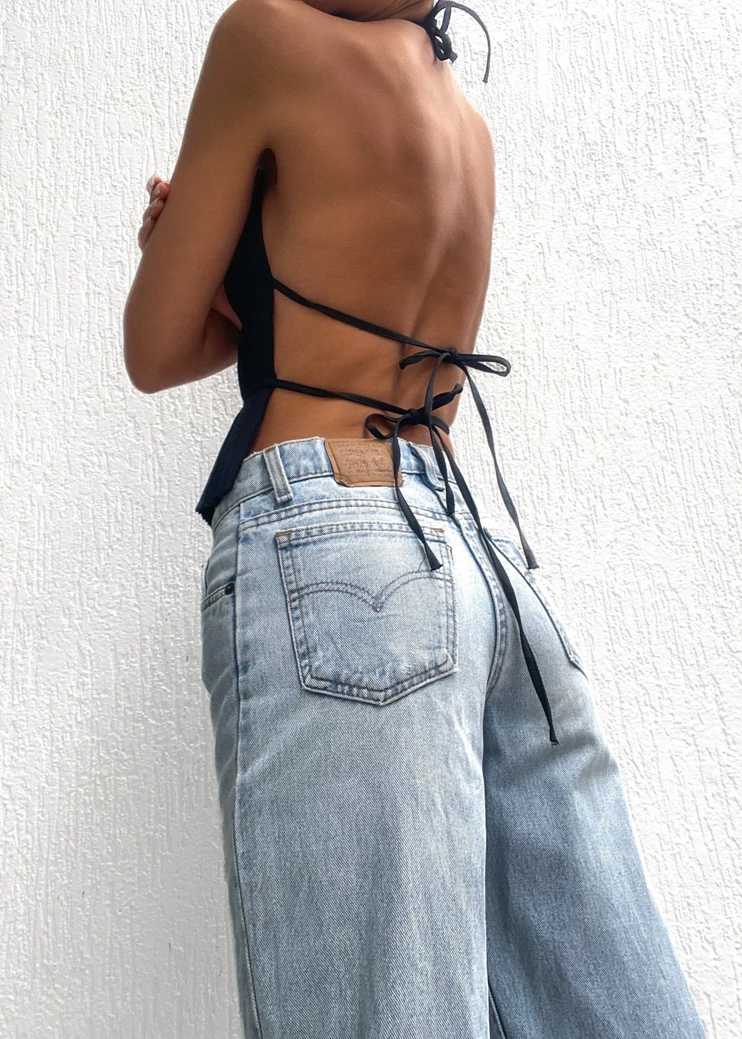 Camila | Open-Back Pleated Top