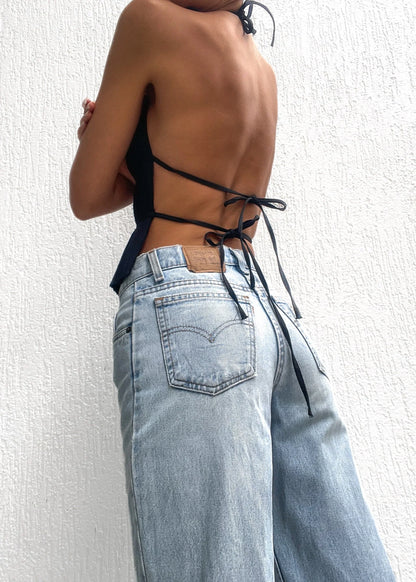 Camila | Open-Back Pleated Top