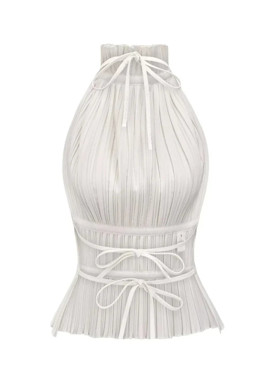 Camila | Open-Back Pleated Top