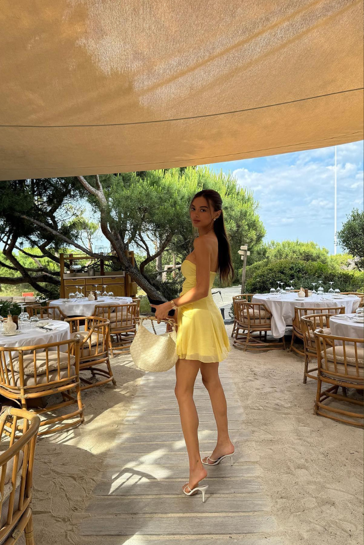 Elara | Golden Rings Mini Dress
