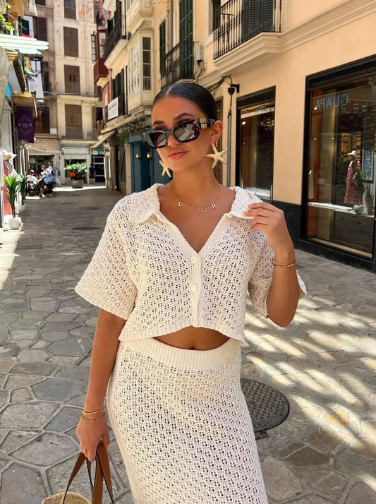 Seraphina | Crochet Knit Set