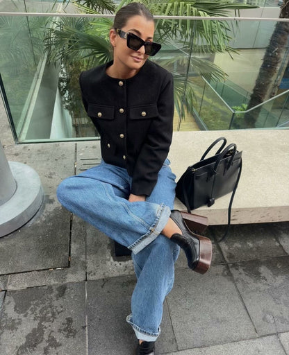 Alina | Vintage Cropped Jacket