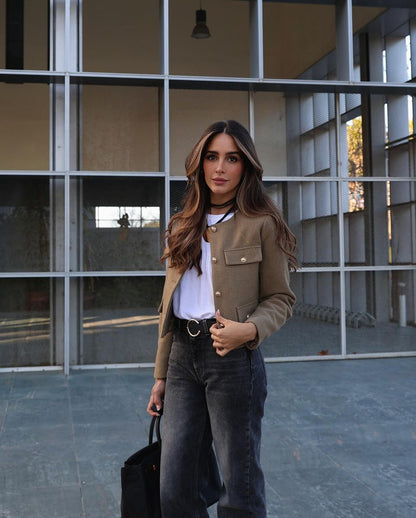 Alina | Vintage Cropped Jacket