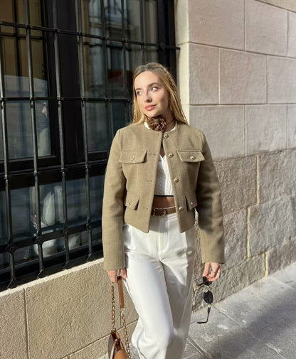Alina | Vintage Cropped Jacket