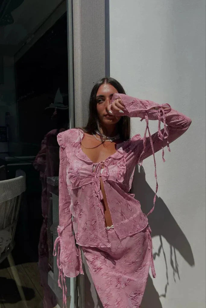 Leona | Flowing Maxi Skirt Set