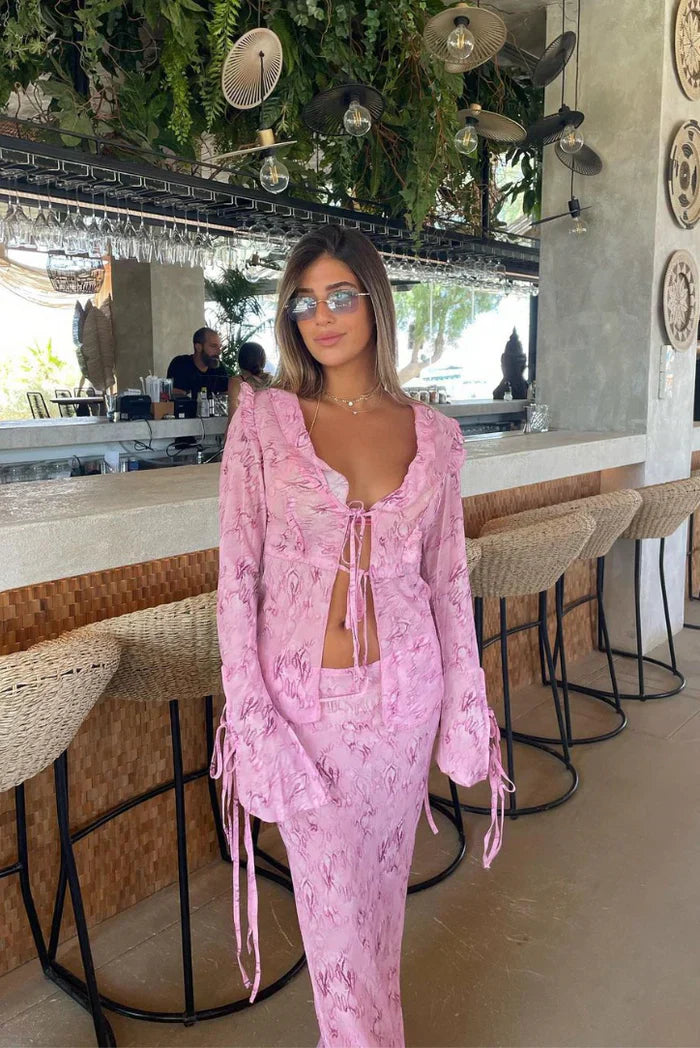 Leona | Flowing Maxi Skirt Set