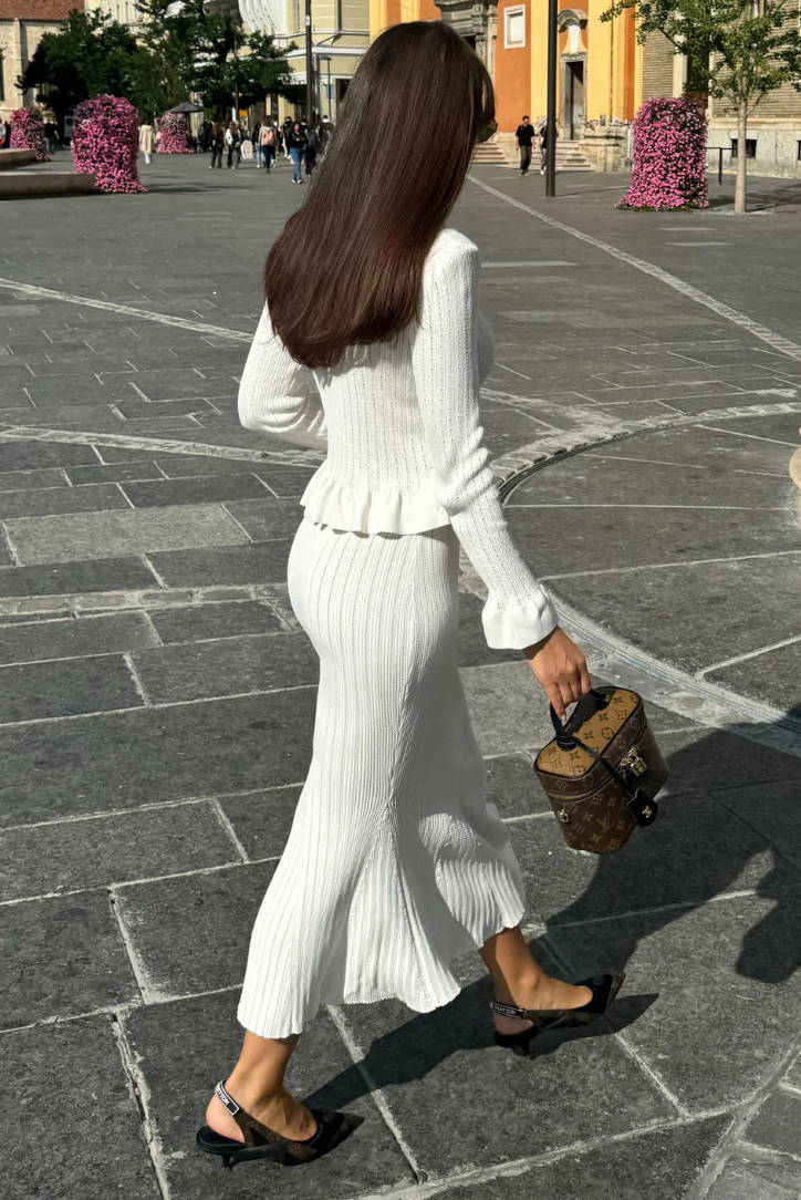 Maisie | V-Neck Knit Set