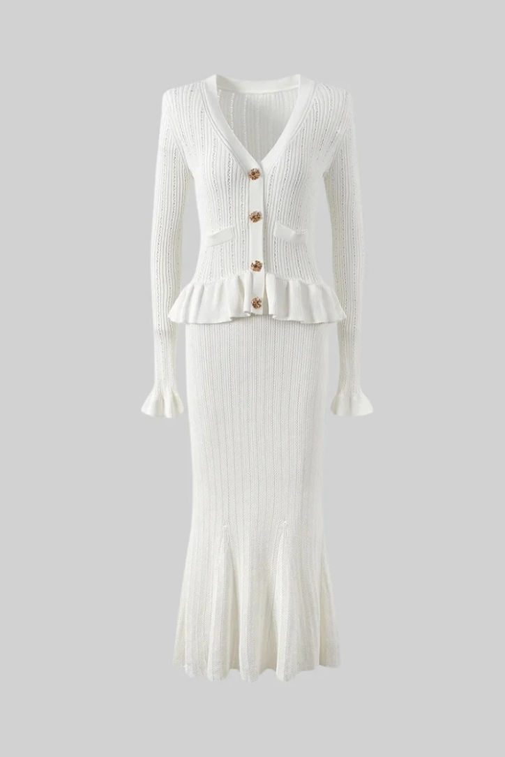 Maisie | V-Neck Knit Set