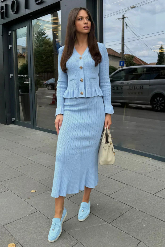 Maisie | V-Neck Knit Set