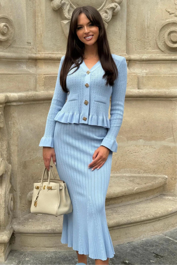 Maisie | V-Neck Knit Set