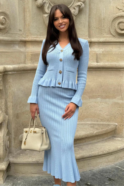 Maisie | V-Neck Knit Set
